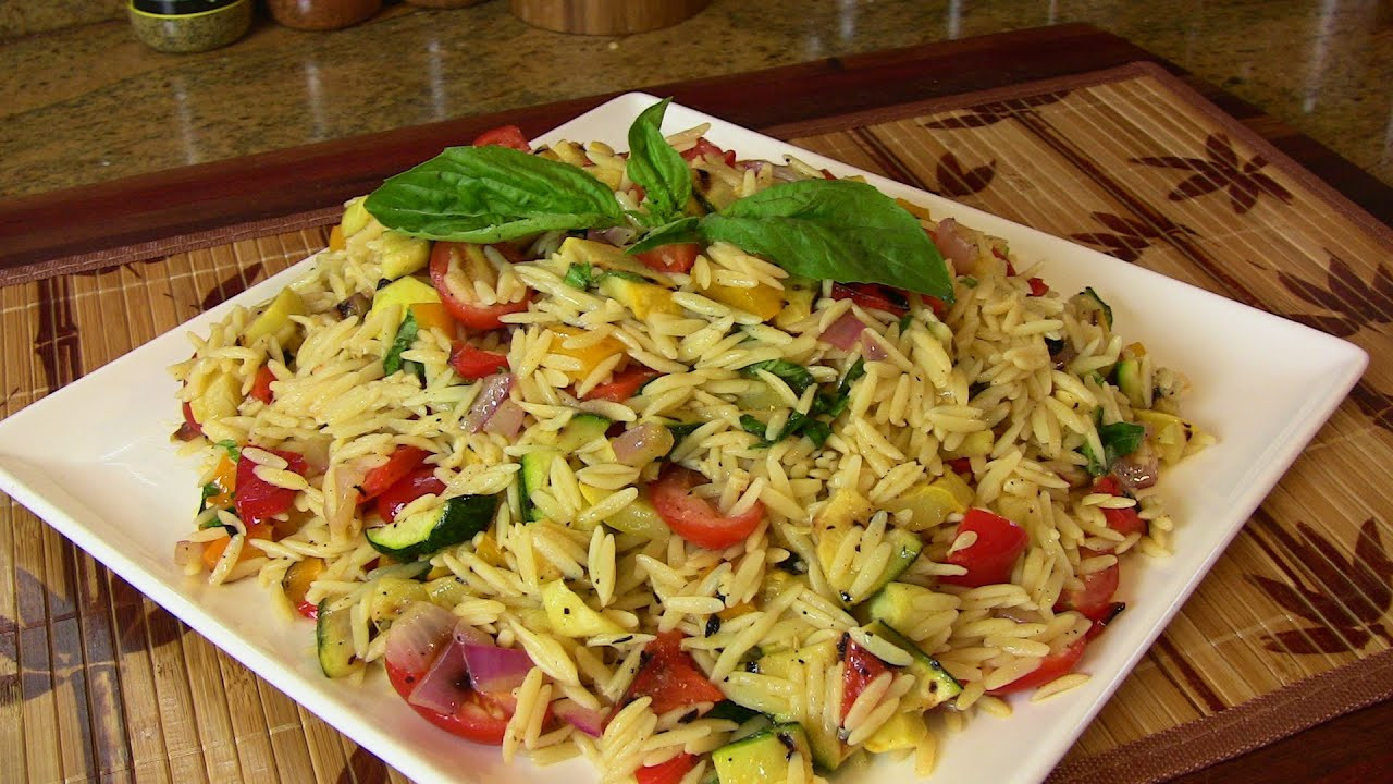 Orzo Recipes Vegetarian
 Grilled Ve able Orzo Pasta Salad Ve arian Recipe