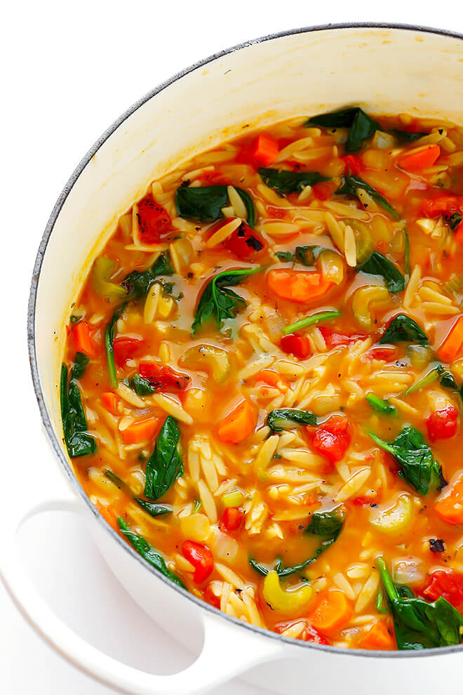 Orzo Recipes Vegetarian
 Italian Orzo Spinach Soup