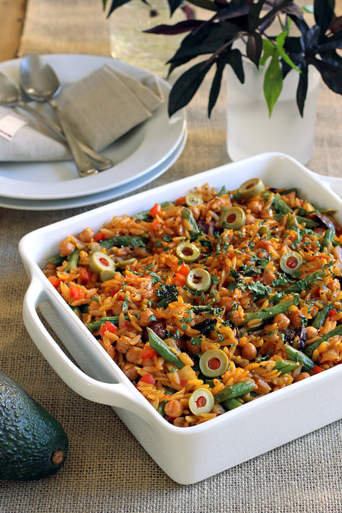 Orzo Recipes Vegetarian
 Ve able Orzo Paella Two of a Kind