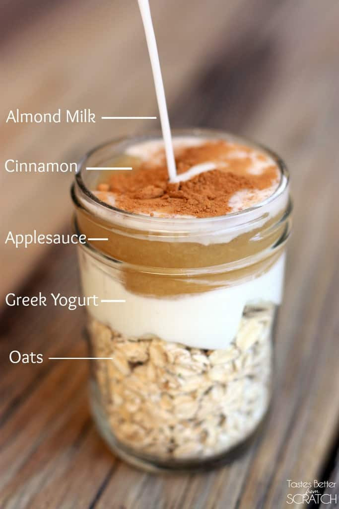 Overnight Oats Healthy Recipe
 Cinnamon Apple Overnight Oats Tastes Better From Scratch