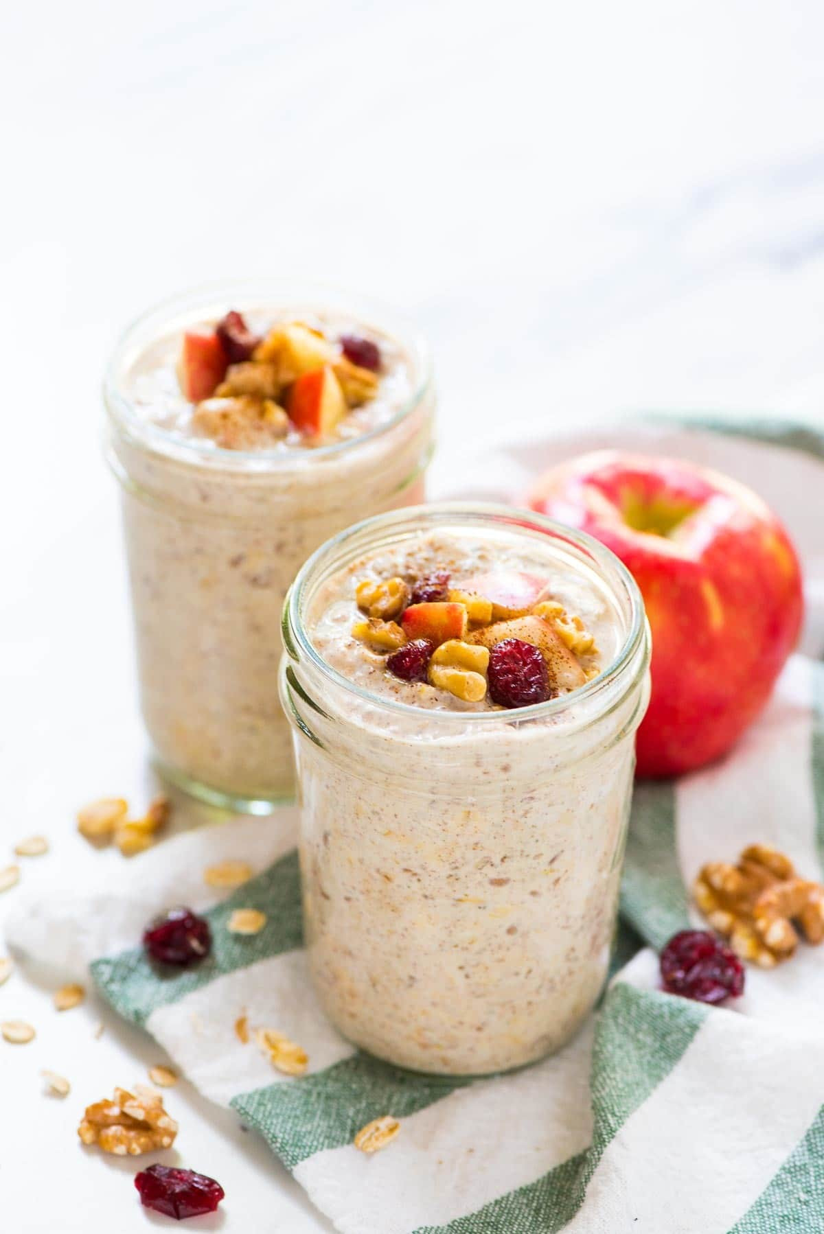 Overnight Oats Healthy Recipe
 Apple Cinnamon Overnight Oats