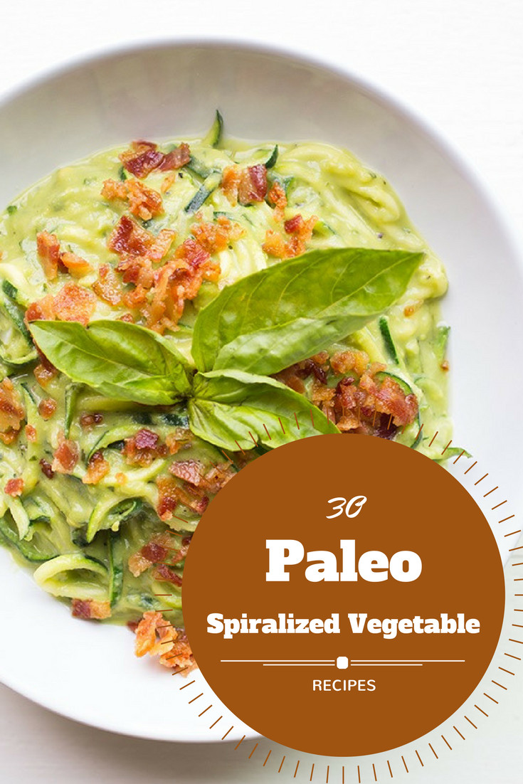 Paleo Recipes Vegetarian
 30 Paleo Spiralized Ve able Recipes Easy Meal Prep Plans