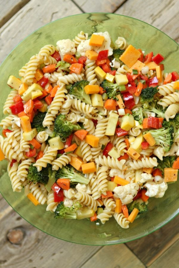 Pasta Salad Recipe Vegetarian
 Summer Ve able Pasta Salad Recipe Girl