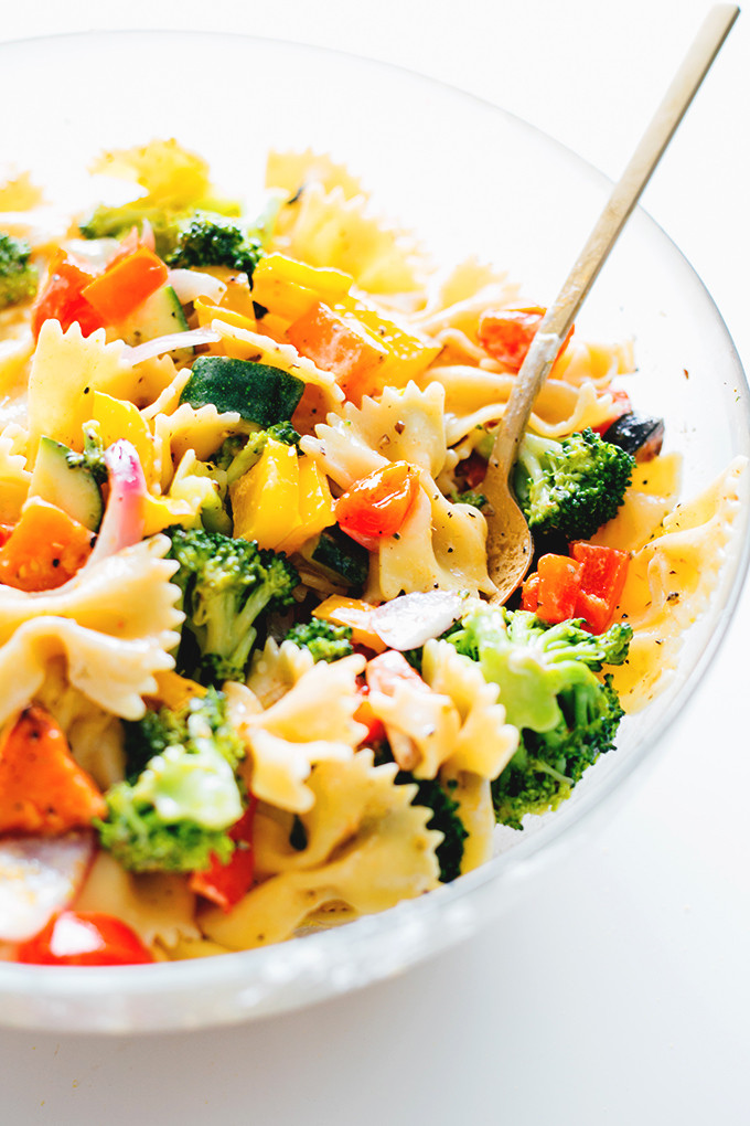 Pasta Salad Recipe Vegetarian
 Trippy Vegan Rainbow Pasta Salad