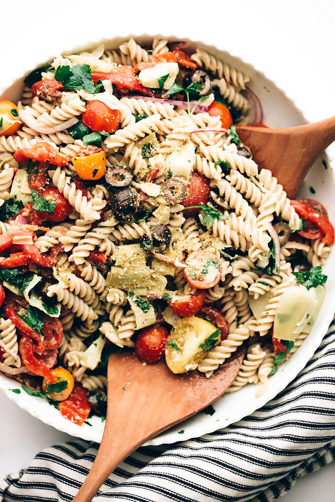 Pasta Salad Recipe Vegetarian
 Easy Vegan Italian Pasta Salad Blissful Basil