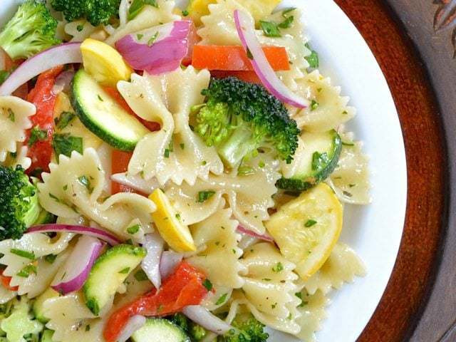 Pasta Salad Recipe Vegetarian
 Summer Ve able Pasta Salad Bud Bytes