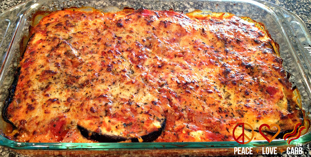 Peace Love And Low Carb Lasagna
 Eggplant Lasagna with Meat Sauce Low Carb Lasagna