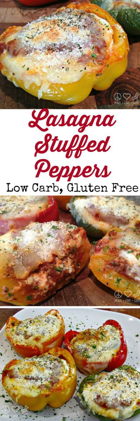 Peace Love And Low Carb Lasagna
 Lasagna Stuffed Peppers Low Carb Gluten Free