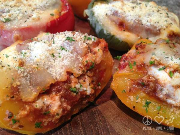 Peace Love And Low Carb Lasagna
 Lasagna Stuffed Peppers Low Carb Gluten Free