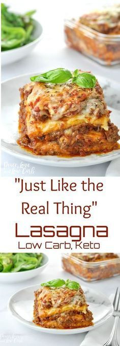 Peace Love And Low Carb Lasagna
 "Just Like The Real Thing" LASAGNA Recipe Keto