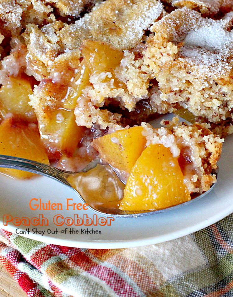 Peach Cobbler Gluten Free
 Gluten Free Peach Cobbler Can t Stay Out of the Kitchen