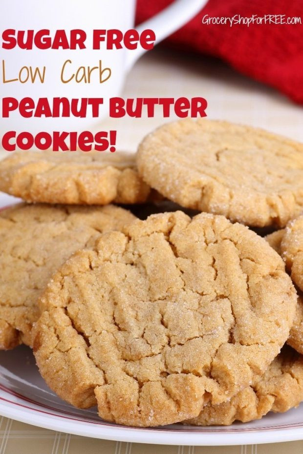 Peanut Butter Cookies Low Carb
 Sugar Free Low Carb Peanut Butter Cookies