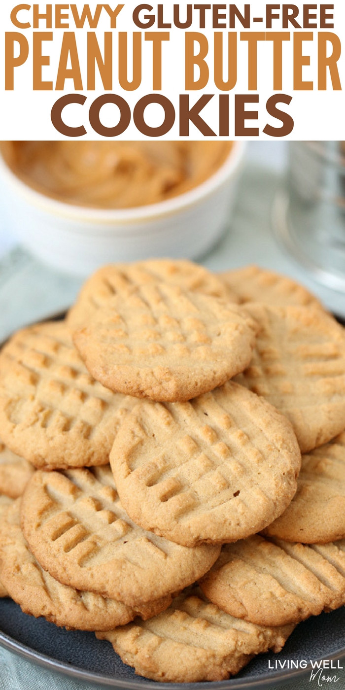 Peanut Butter Cookies Recipe Gluten Free
 Chewy Gluten Free Peanut Butter Cookies