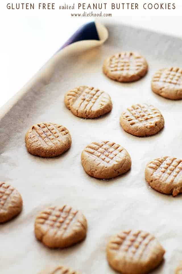 Peanut Butter Cookies Recipe Gluten Free
 Gluten Free Salted Peanut Butter Cookies Recipe