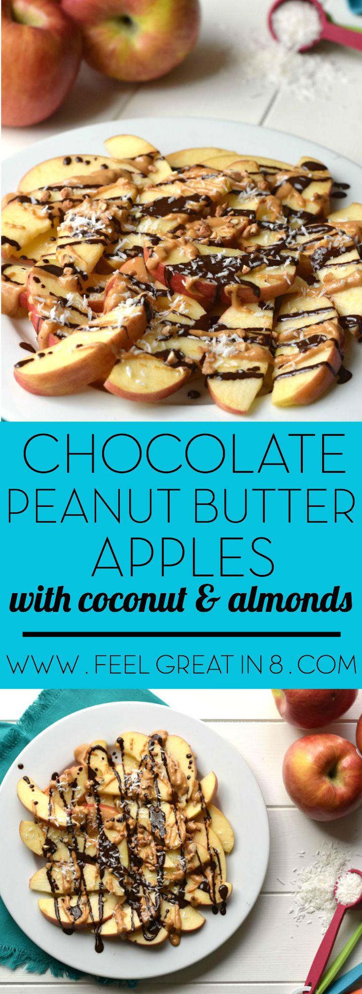 Peanut Butter Healthy Snacks
 Dark Chocolate Peanut Butter Apples Feel Great in 8 Blog