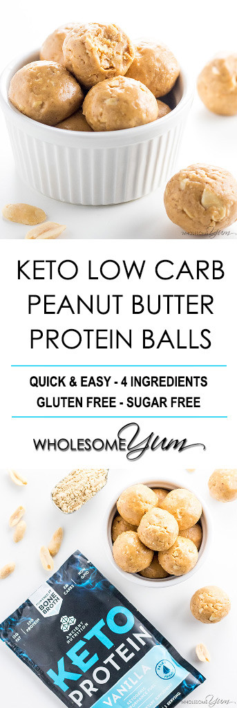 Peanut Butter Protein Cookies Low Carb
 Keto Low Carb Peanut Butter Protein Balls Recipe 4