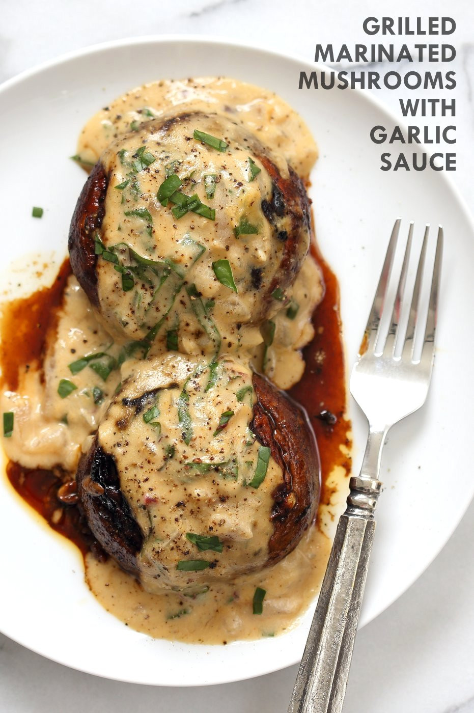 Portabella Mushroom Recipes Vegetarian
 Grilled Portobello Mushrooms with Garlic Sauce Vegan Richa