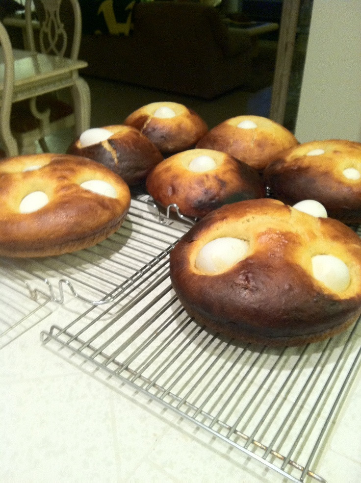 Portuguese Easter Bread
 Cooked sweet bread Portuguese tradition for Easter for