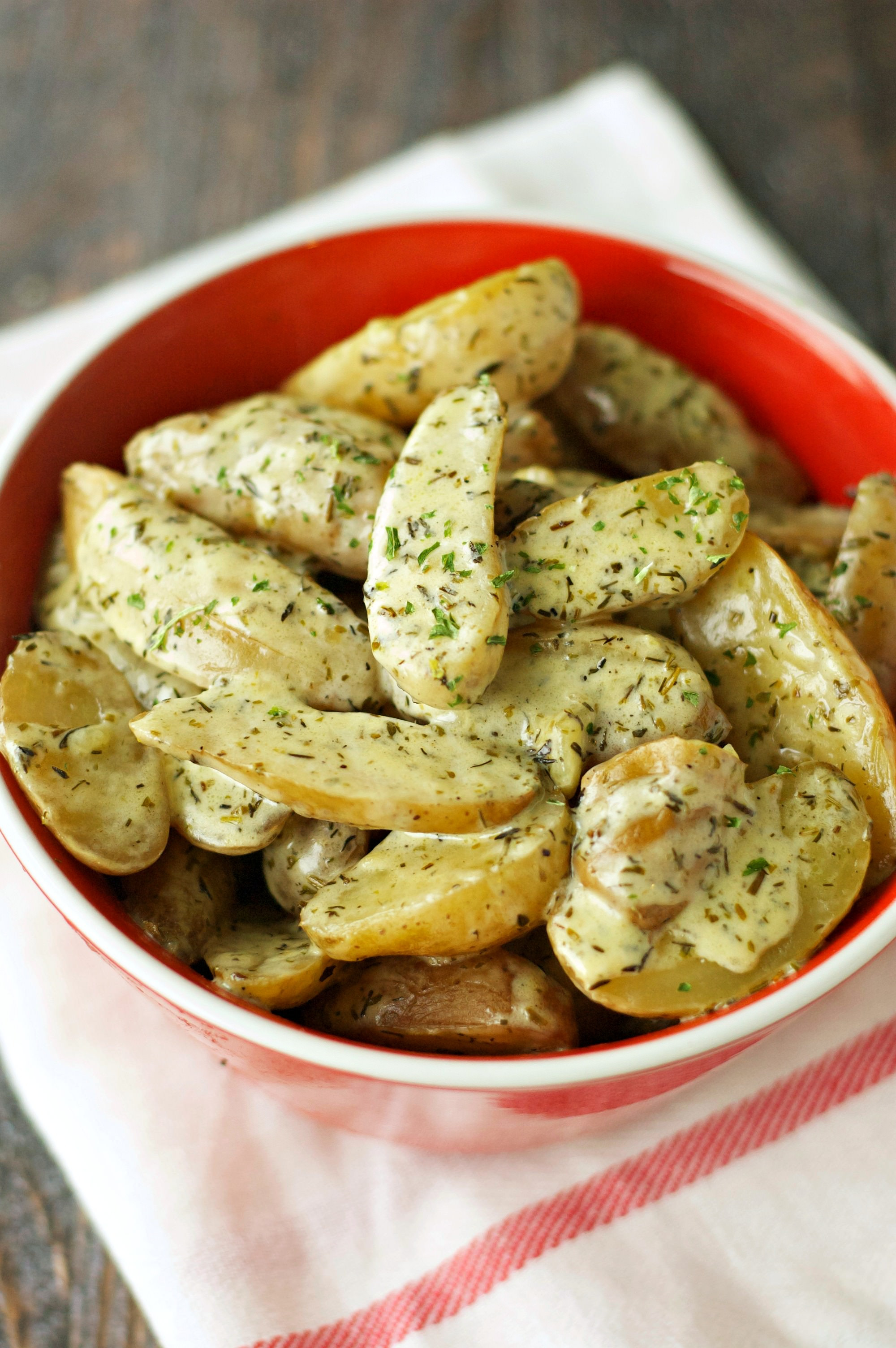 Potatoes For Easter Dinner
 Slow Cooker Creamy Herbed Fingerling Potatoes Slow