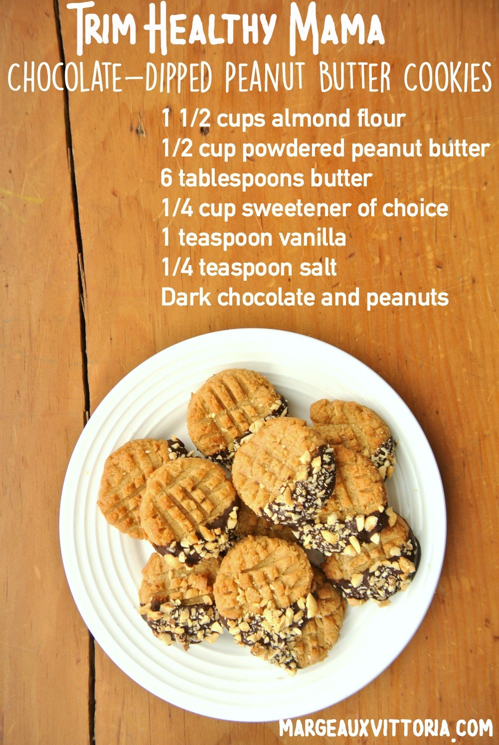 Powdered Peanut Butter Recipes Low Carb
 Chocolate Dipped Peanut Butter Cookies