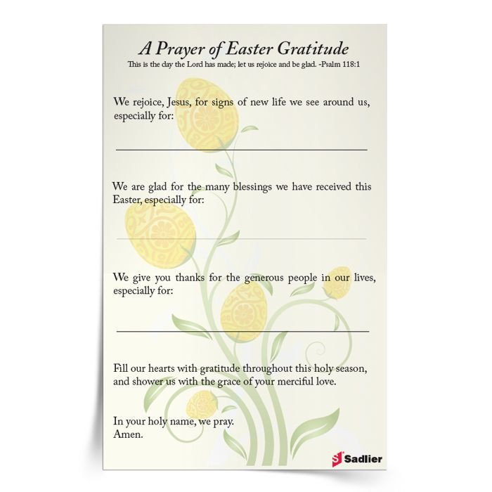 Prayer For Easter Sunday Dinner
 17 Best images about Catholic Easter on Pinterest