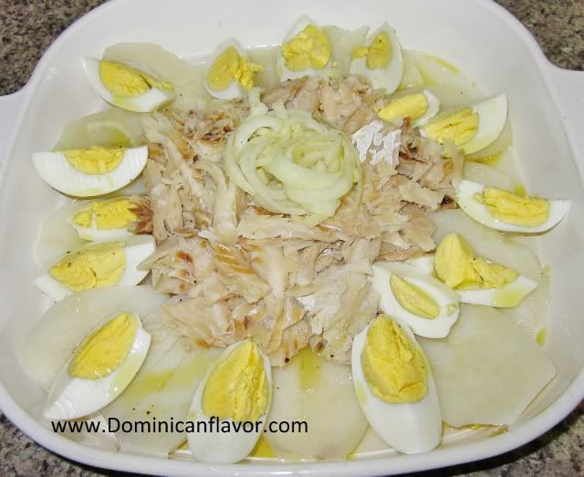 Puerto Rican Easter Dinner
 Codfish and Potato Salad Ensalada de Bacalao con Papas
