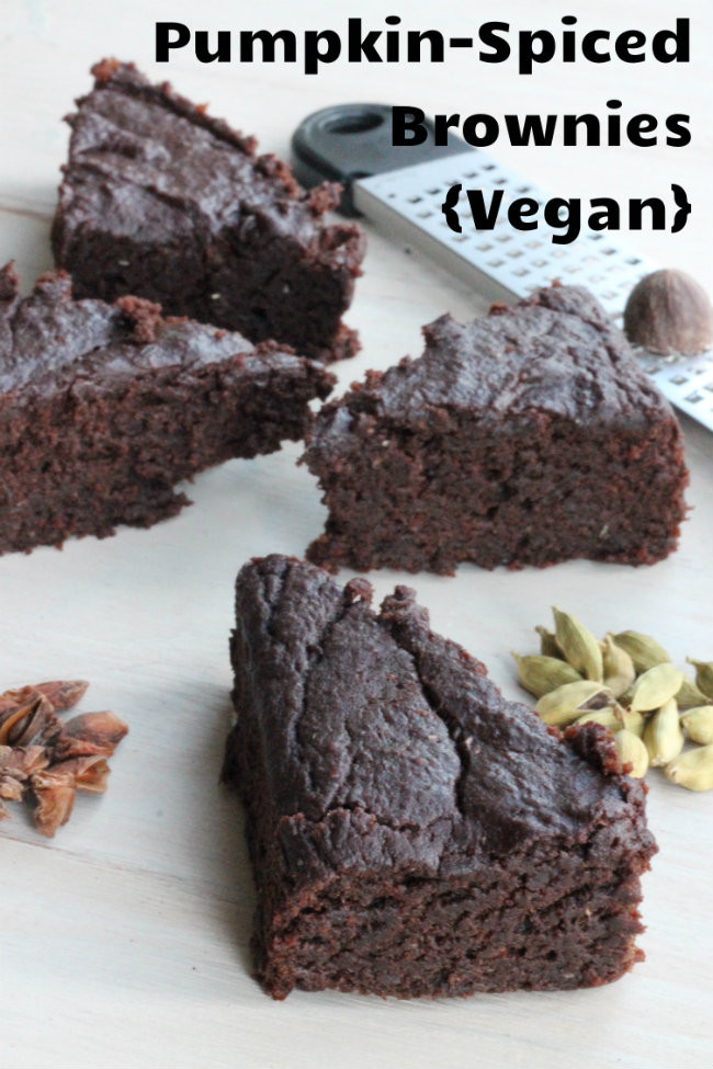 Pumpkin Brownies Vegan
 Pumpkin Spiced Brownies Vegan — Cooking By LaptopCooking