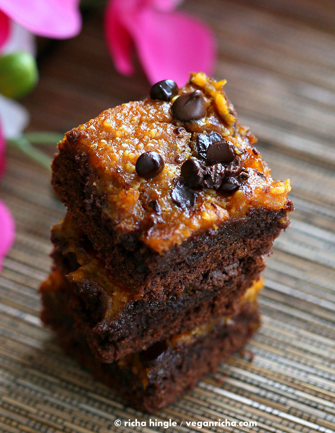 Pumpkin Brownies Vegan
 Vegan Pumpkin Brownies Pumpkin Pie Brownies Vegan Richa