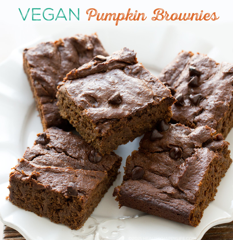 Pumpkin Brownies Vegan
 Pumpkin Brownies