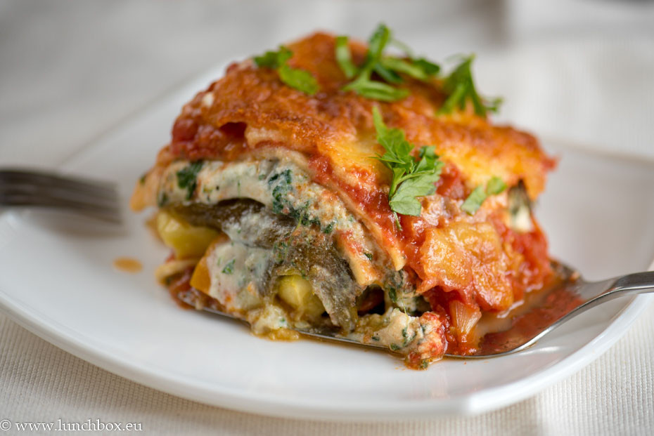 Pumpkin Lasagna Vegetarian
 Veggie Lasagna with pumpkin spinach and ricotta