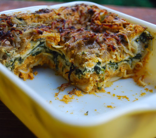 Pumpkin Lasagna Vegetarian
 Vegan Lasagna for Two Holy Cow Vegan Recipes