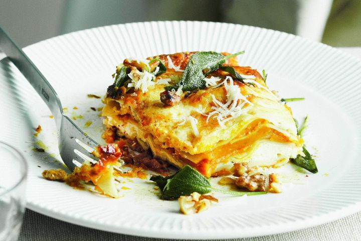 Pumpkin Lasagna Vegetarian
 Pumpkin sage and ricotta lasagne