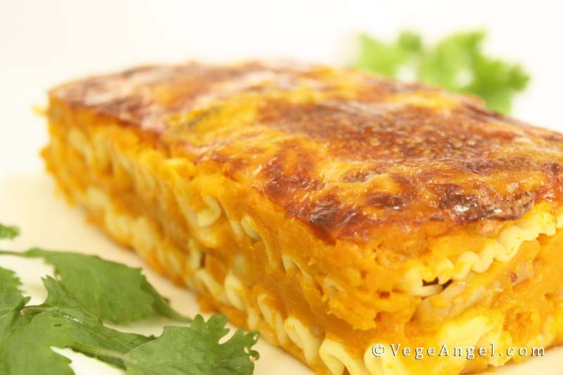 Pumpkin Lasagna Vegetarian
 Ve arian Recipe Pumpkin and Mushroom Lasagna