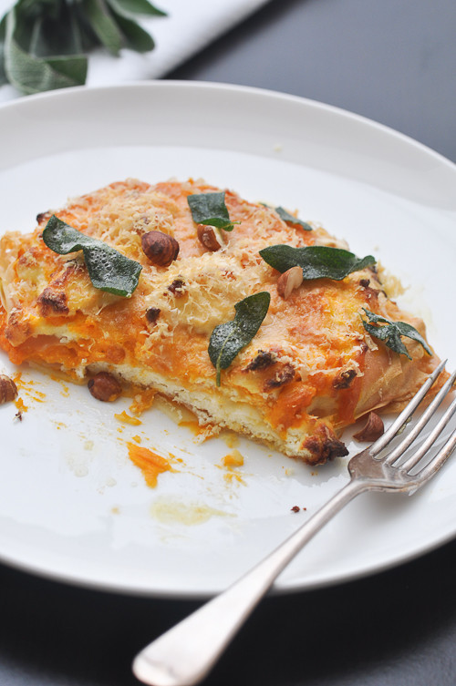 Pumpkin Lasagna Vegetarian
 Pumpkin Lasagna…and turning ve arian