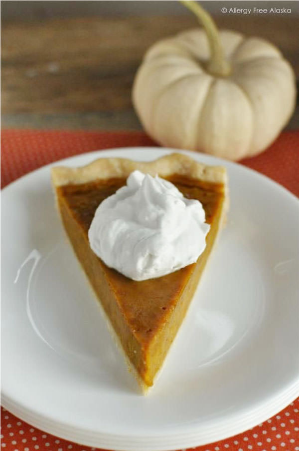 Pumpkin Pie Dairy Free
 25 Gluten Free Thanksgiving Desserts onecreativemommy