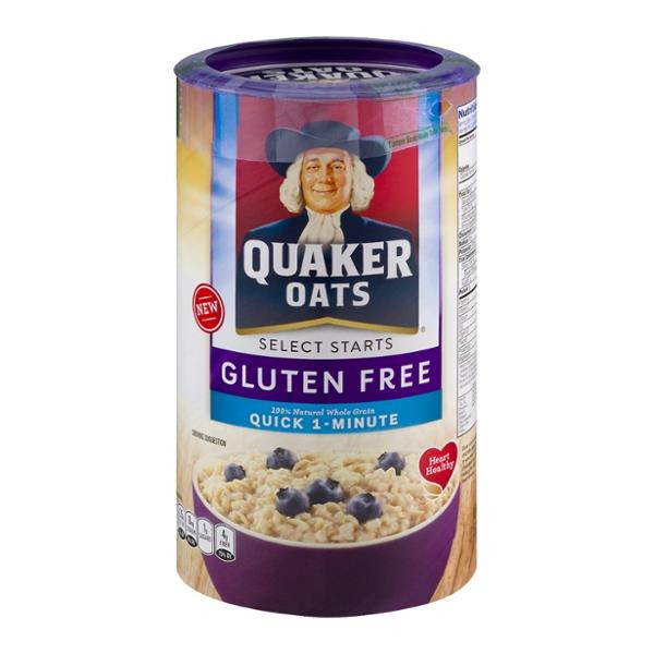 Quaker Oats Gluten Free Oatmeal
 Quaker Oats Gluten Free Quick 1 Minute Oats