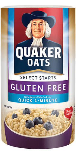 Quaker Oats Gluten Free Oatmeal
 Product Hot Cereals Quaker Gluten Free 1 Minute