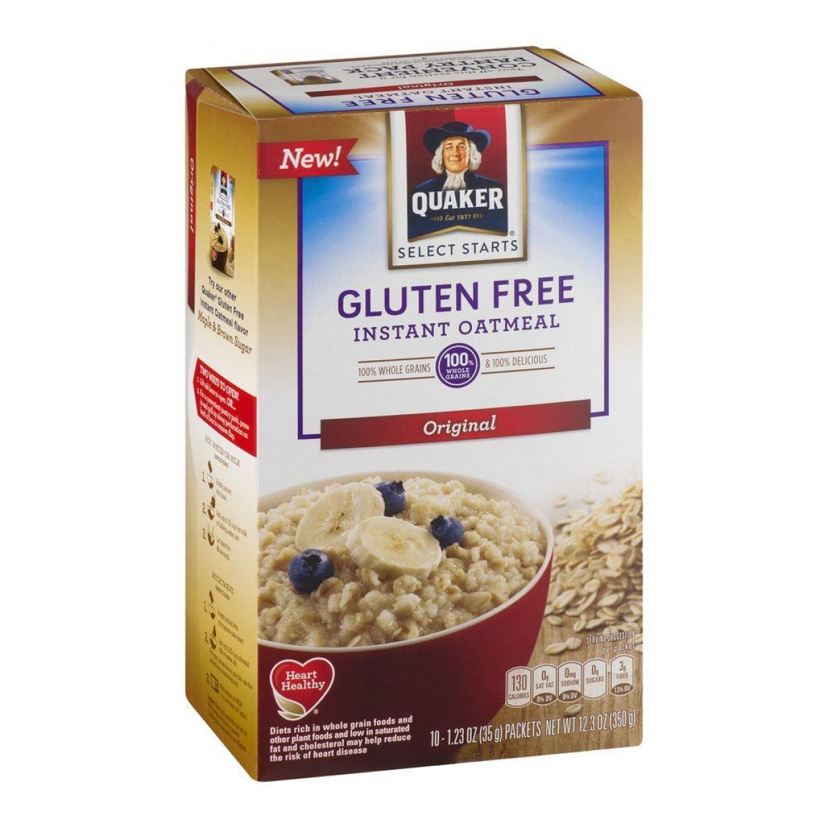 Quaker Oats Gluten Free Oatmeal
 Quaker Instant Oatmeal Gluten Free Original 350g 12 3oz