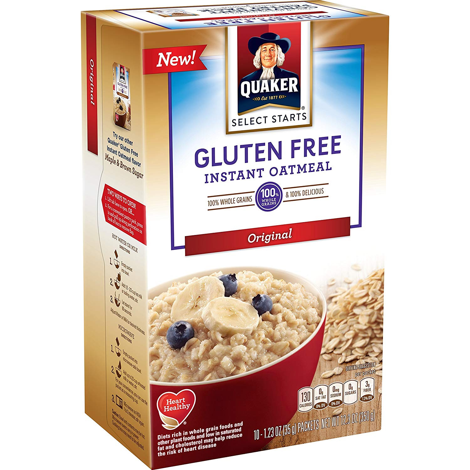 Quaker Oats Gluten Free Oatmeal
 quaker instant oatmeal original