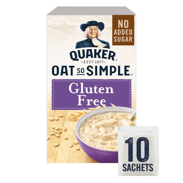 Quaker Oats Gluten Free Oatmeal
 Quaker Oat So Simple Gluten Free Original Porridge 10 x