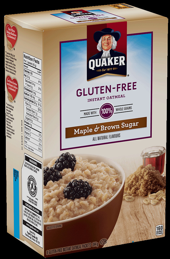 Quaker Oats Gluten Free Oatmeal
 Quaker Oats Nutrition Facts Gluten