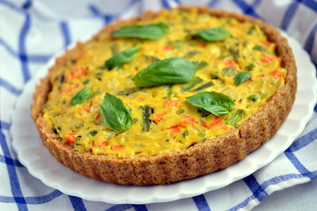 Quiche Recipes Vegetarian
 Vegan Asparagus & Fennel Quiche with a Quinoa Crust