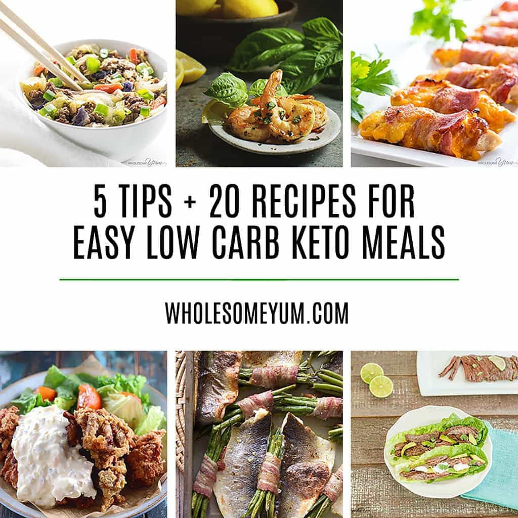 Quick And Easy Low Carb Recipes
 20 Delicious Easy Low Carb Keto Meals – Recipes Ideas & Tips