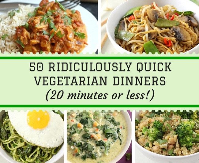 Quick Easy Vegetarian Dinner
 50 ridiculously quick ve arian dinners 20 minutes or