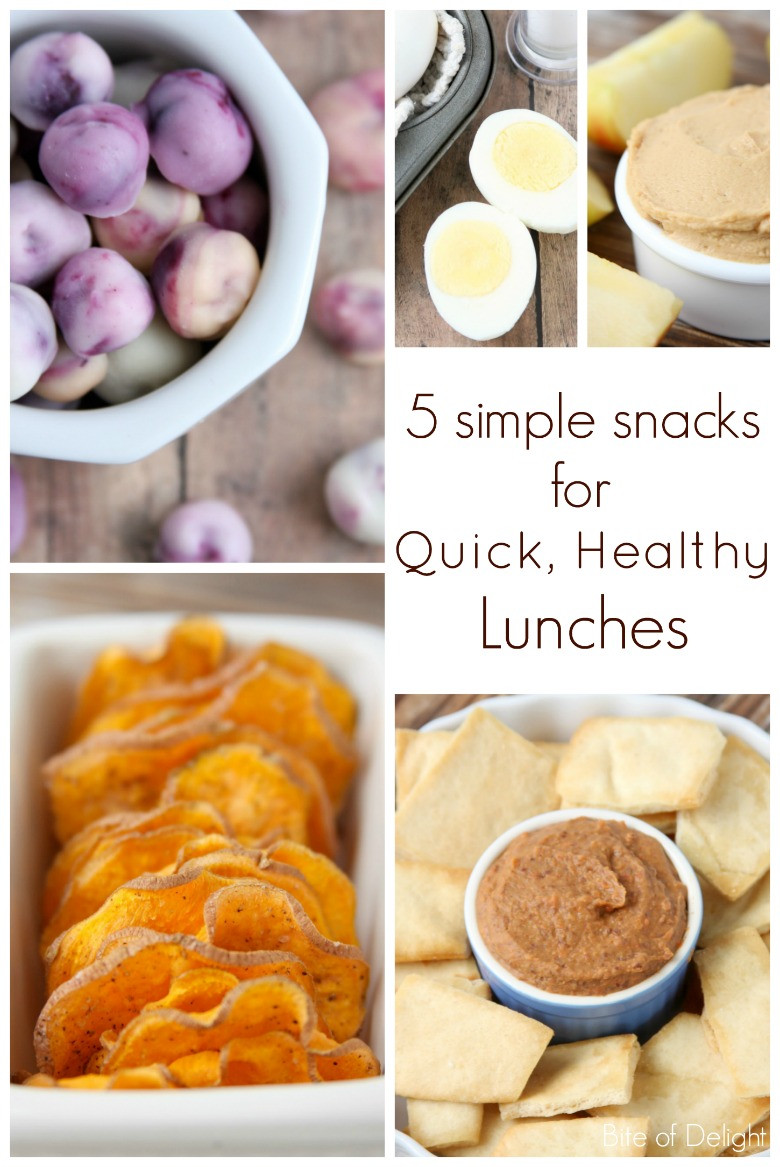 Quick Healthy Lunches
 5 Simple Snacks for Quick Healthy Lunches