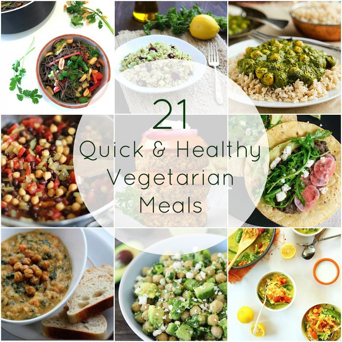 Quick Vegetarian Recipes
 21 Quick & Healthy Ve arian Meals Hummusapien