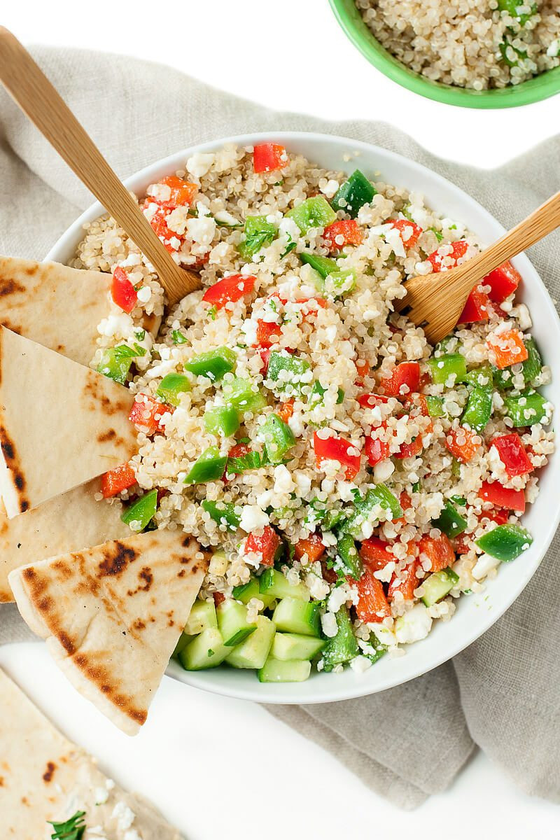 Quinoa Recipe Vegetarian
 Greek Quinoa Bowls Healthy Ve arian Grain Bowls Peas