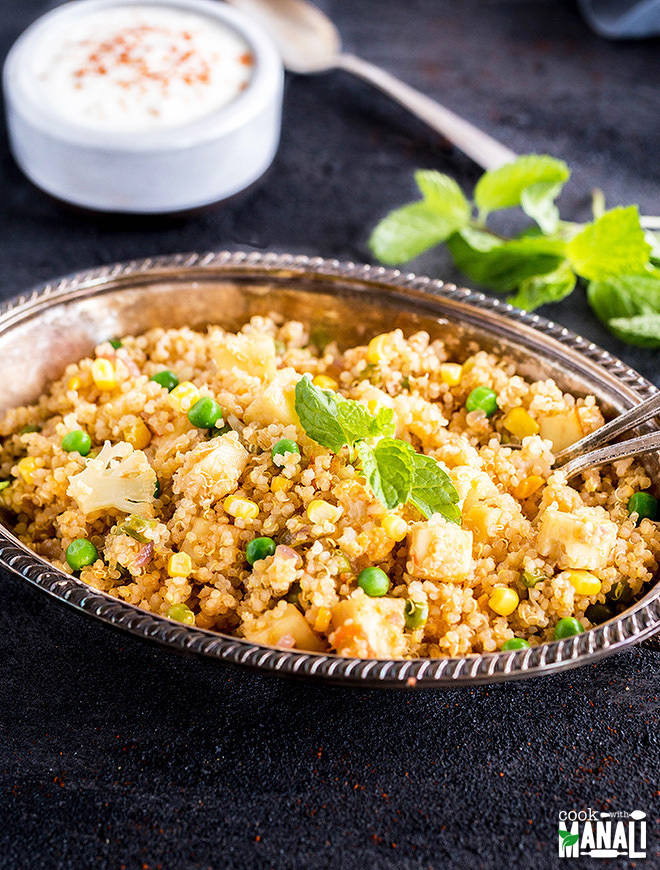 Quinoa Recipes Vegetarian Indian
 Ve able Quinoa Pulao Cook With Manali