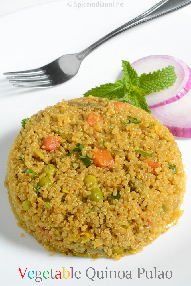 Quinoa Recipes Vegetarian Indian
 Quinoa Pulao Recipe Indian style Quinoa and Indian veg recipes