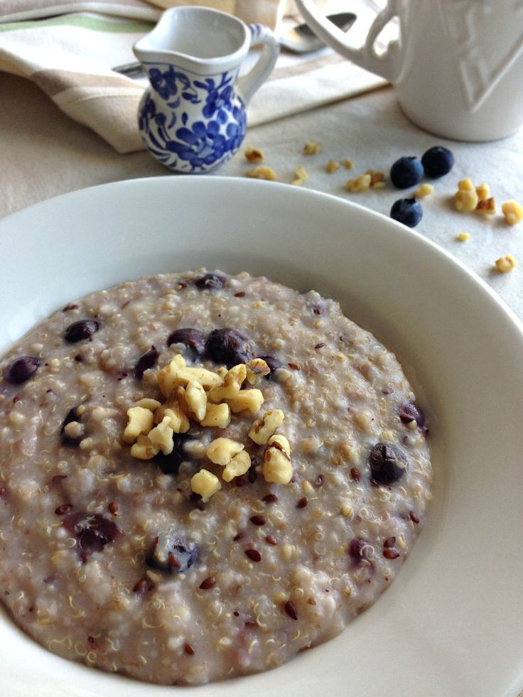 Quinoa Slow Carb
 Overnight steel cut oats and quinoa with flax in crockpot